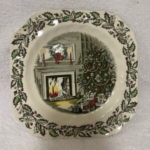 Johnson bros Merry Christmas plate. Collectors item